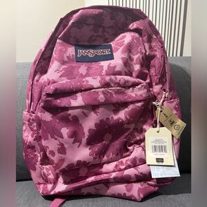 JanSport Pink Floral Backpack